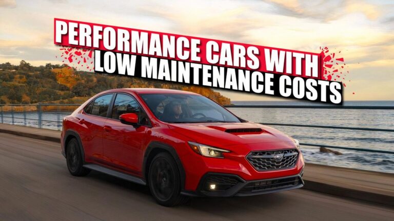 12 Performance Cars With The Lowest Maintenance Costs In 2024